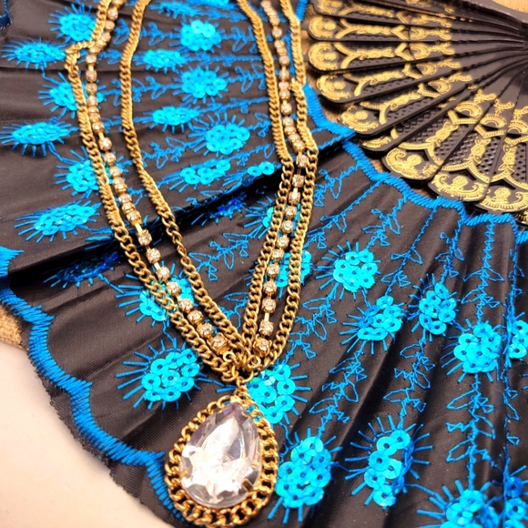 STUNNING ANTIQUE LUCIA NECKLACE - Picture 1 of 7